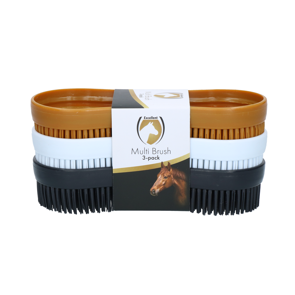 Excellent Horse Multi Brush 3-pack