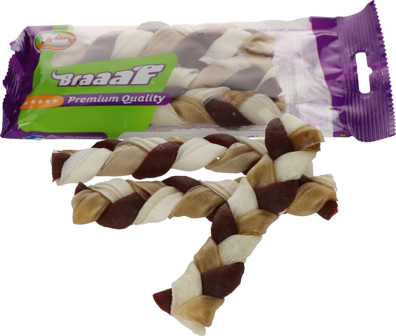 Braaaf Twister Braids (3-pack) - 12 cm