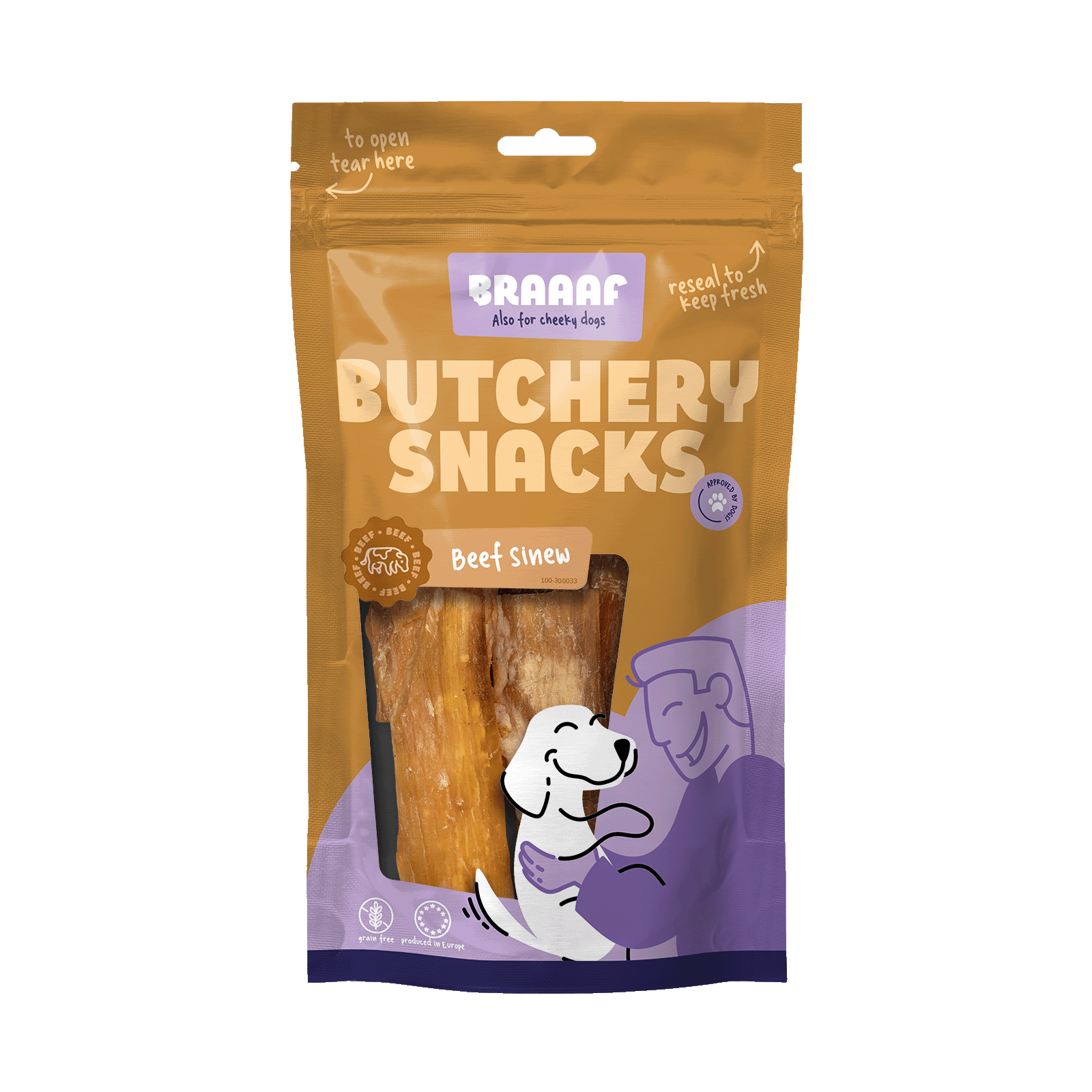 Braaaf Butchery Snacks Rindersehne 150 g