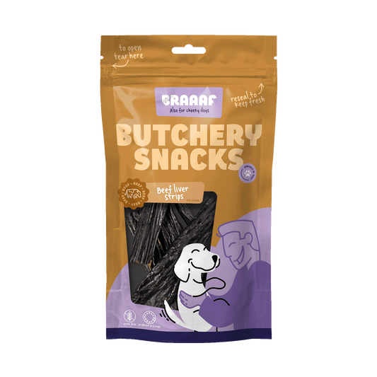 Braaaf Butchery Snacks Rinderleberstreifen 150 g