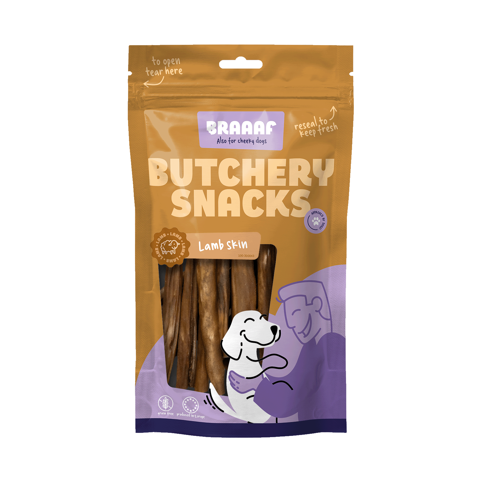 Braaaf Butchery Snacks Lammpansen 100 g