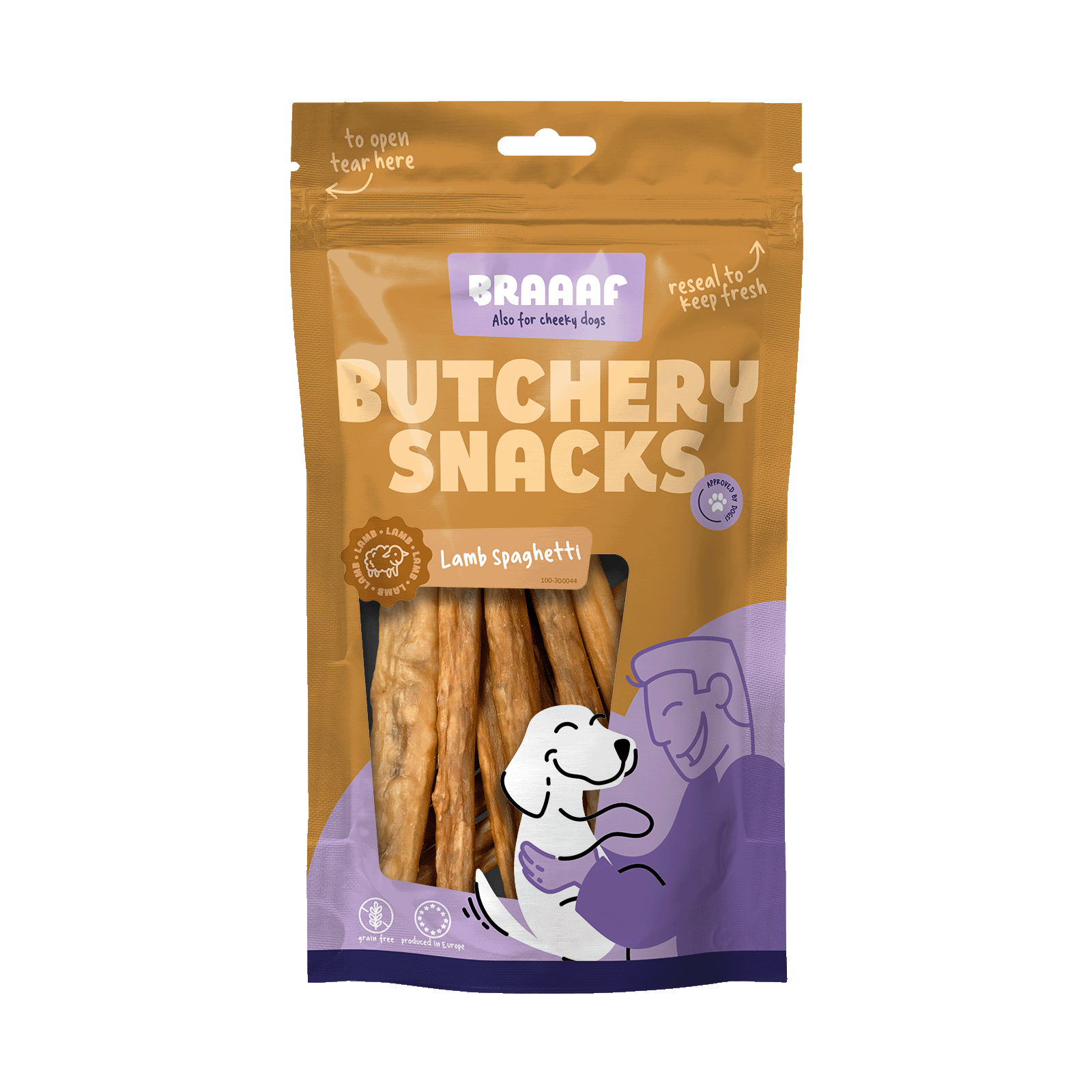 Braaaf Butchery Snacks Lamm Spaghetti 85 g