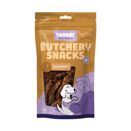 Braaaf Butchery Snacks Hühnerhälse 125 g