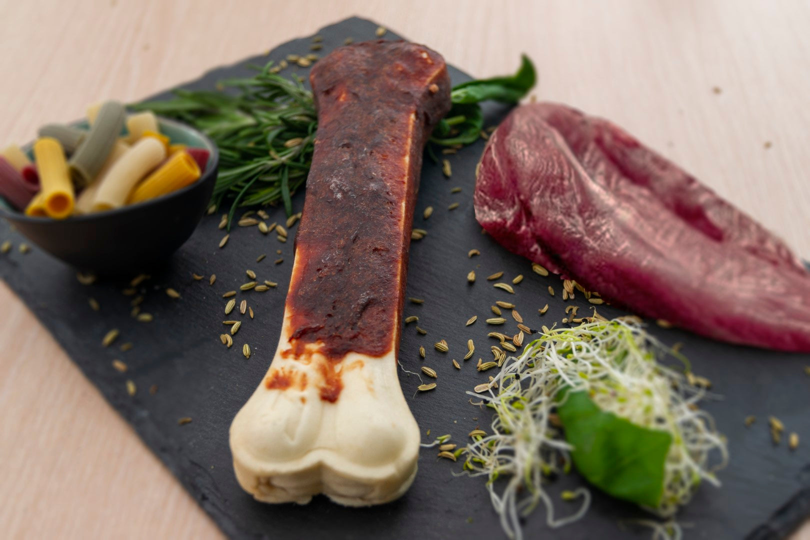 Braaaf Rawhide Pressed Bone Ente - 20 cm