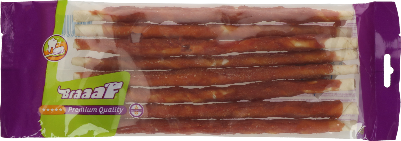 Braaaf Rawhide Twister Ente (8 St.) - 25 cm