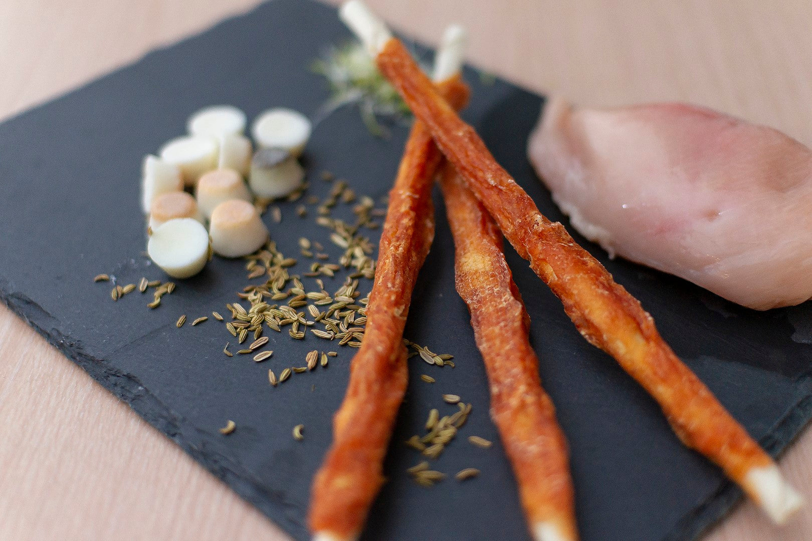 Braaaf Rawhide Twister Huhn (8 St.) - 25 cm