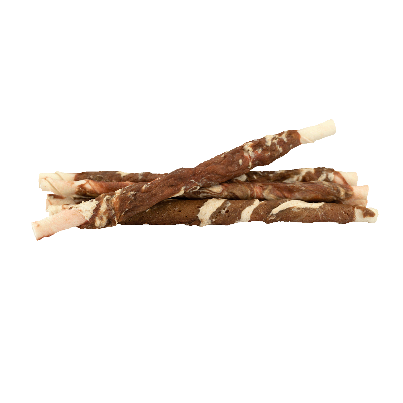 Braaaf Rawhide Twister Rind & Fisch (6 St.) - 21 cm