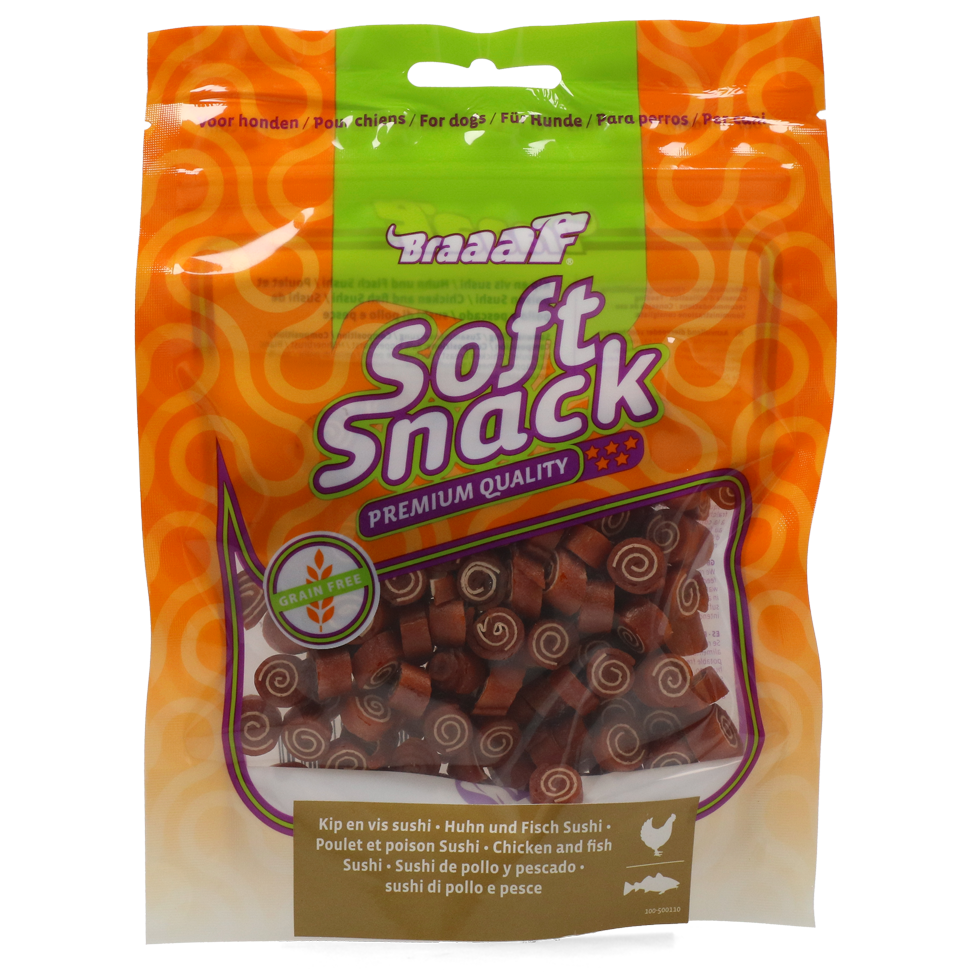 Braaaf Soft Snack Sushi - Huhn & Fisch
