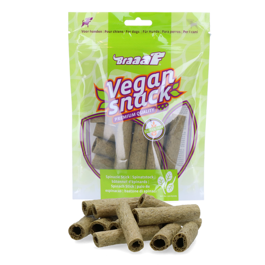Braaaf Vegan Snack Spinat Stick - 6 cm