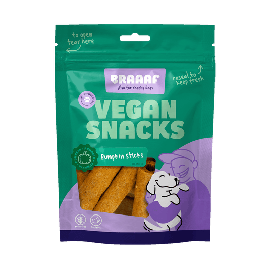 Braaaf Vegan Snack Kürbis Stick - 6 cm