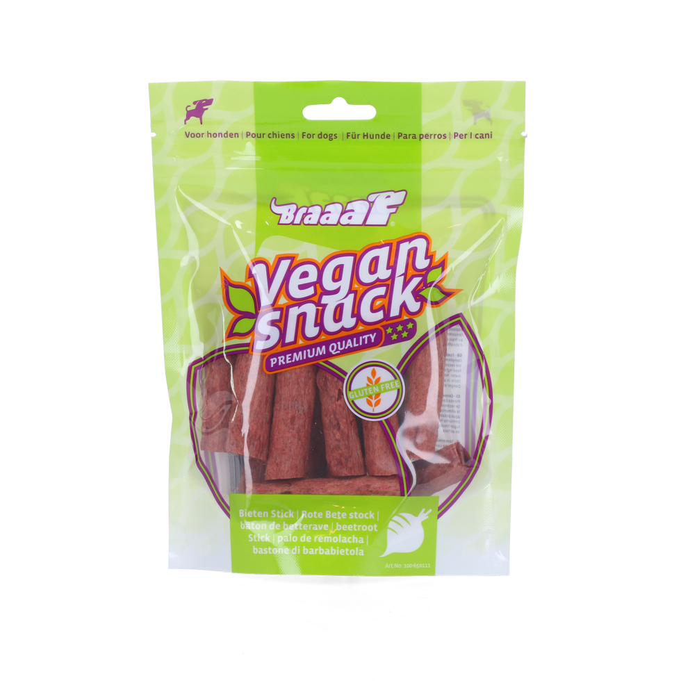 Braaaf Vegan Snack Rote Bete Stick - 6 cm