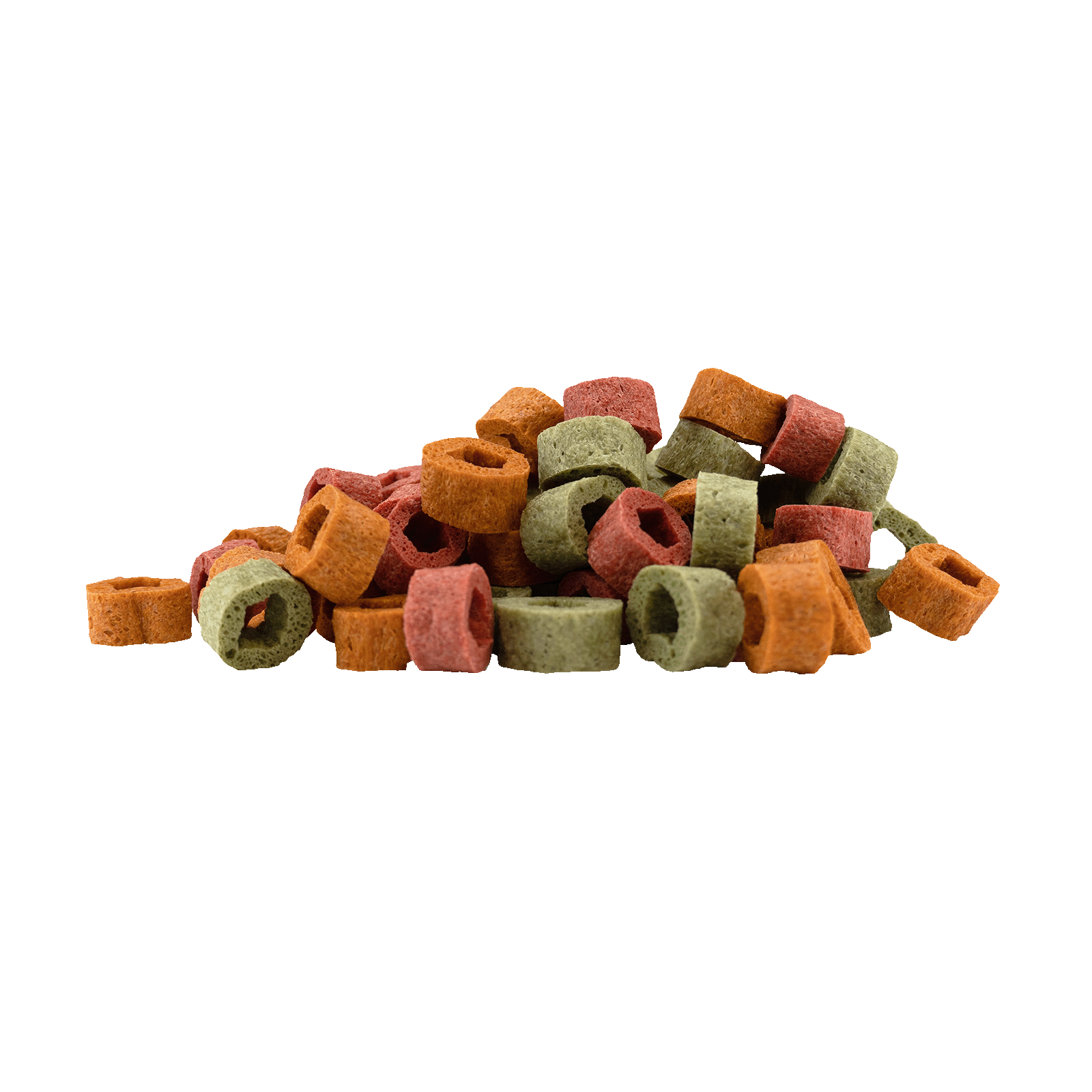 Braaaf Vegan Snack Mixed Hoops Spinach Pumpkin Beetroot - 1 cm