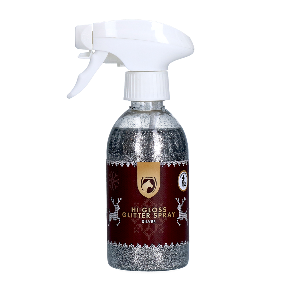 Excellent Horse Christmas Hi Gloss Glitter Spray Silber 250 ml