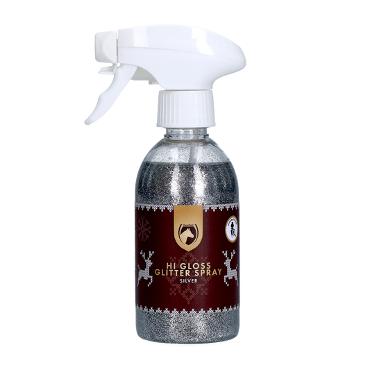 Excellent Horse Christmas Hi Gloss Glitter Spray Silber 250 ml