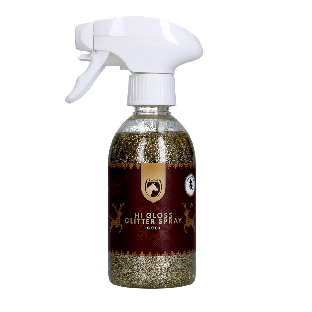 Excellent Horse Christmas Hi Gloss Glitter Spray Gold 250 ml