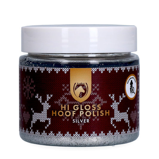 Excellent Horse Christmas Hi Gloss Hoof Polish Silber 150 ml
