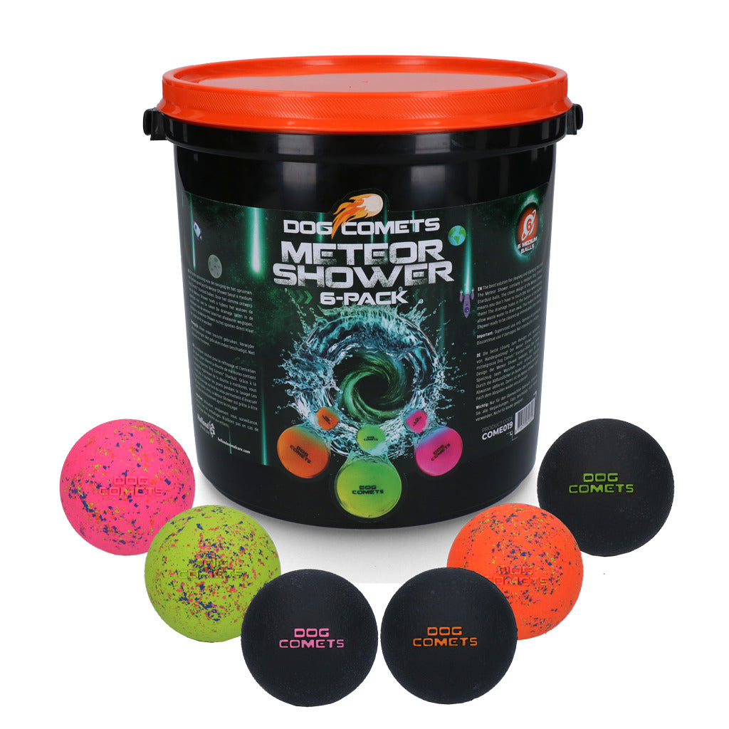 Dog Comets Meteorschauer (Eimer mit 6 M Stardust-Spielbällen)