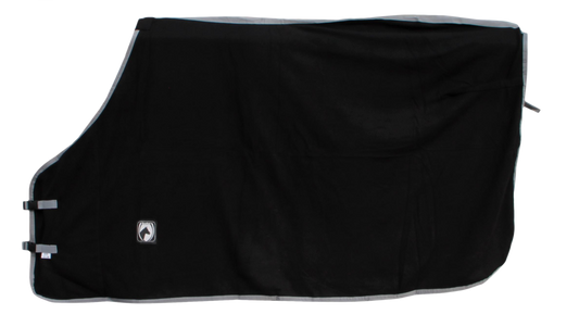 Excellent Fleece Decke schw/grau 135/185 cm