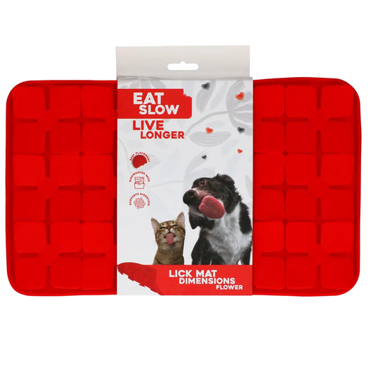 Eat Slow Live Longer Leckmatte „Blumen“