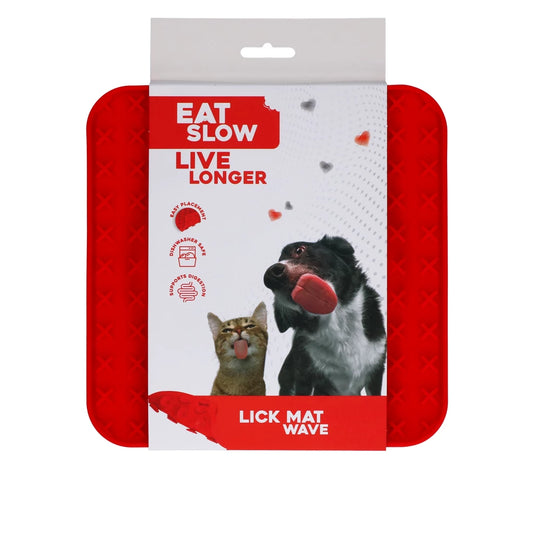Eat Slow Live Longer Leckmatte Wellenstruktur