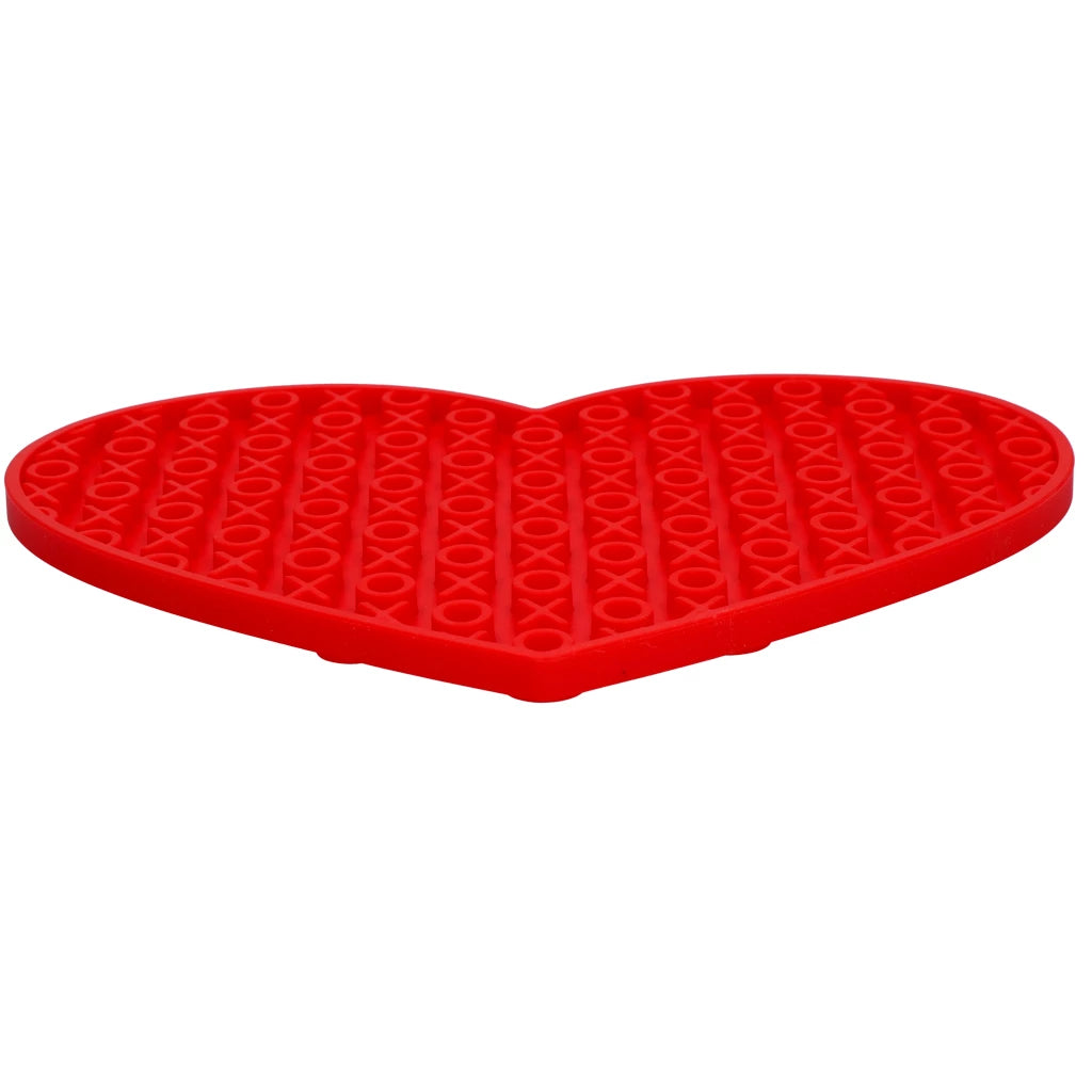 Eat Slow Live Longer Leckmatte „Herz“ XO-Muster