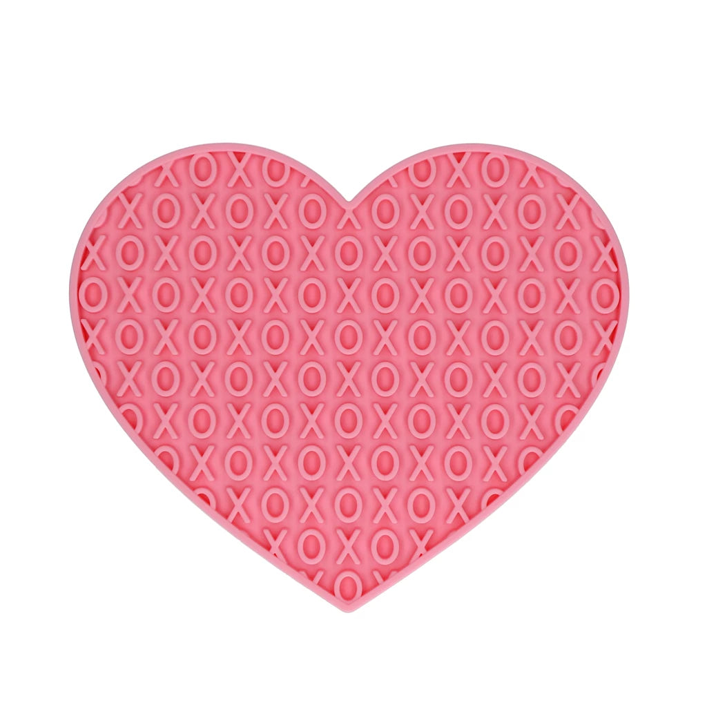 Eat Slow Live Longer Leckmatte „Herz“ XO-Muster