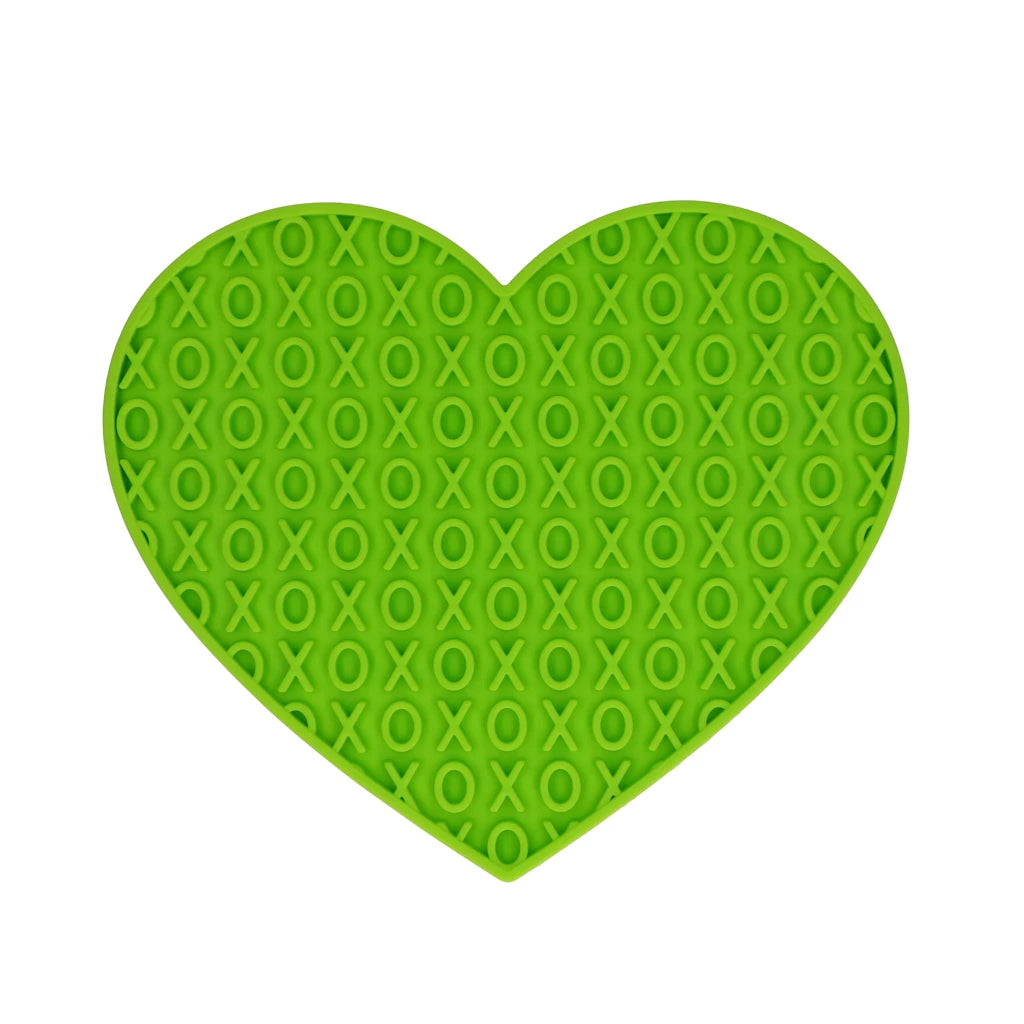 Eat Slow Live Longer Leckmatte „Herz“ XO-Muster