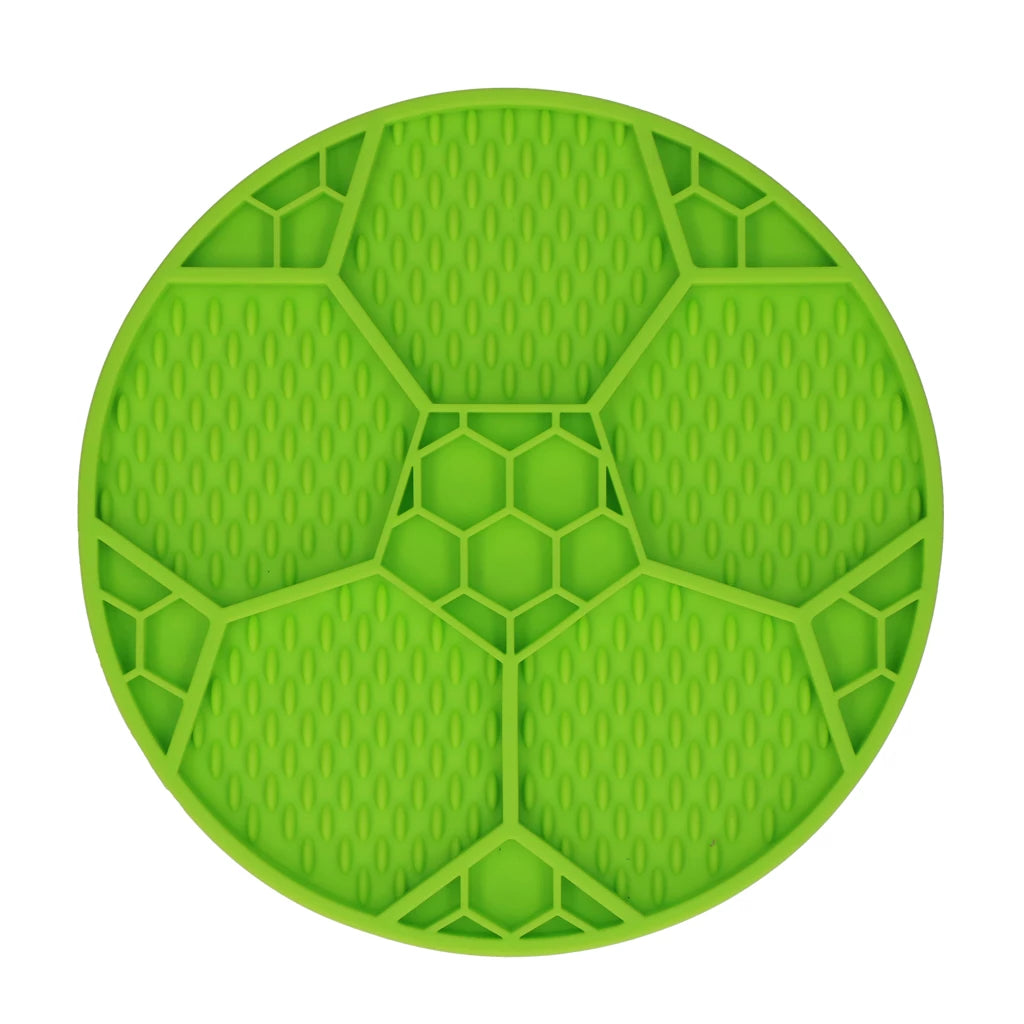Eat Slow Live Longer Leckmatte „Fussball“