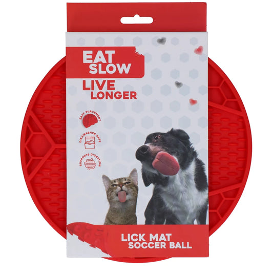 Eat Slow Live Longer Leckmatte „Fussball“
