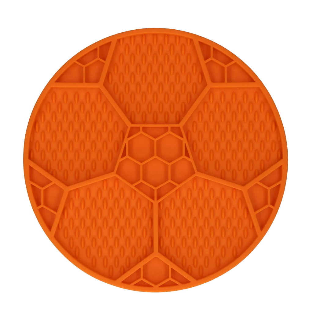 Eat Slow Live Longer Leckmatte „Fussball“