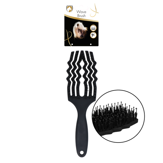 Excellent Horse Wave Brush Black schwarz