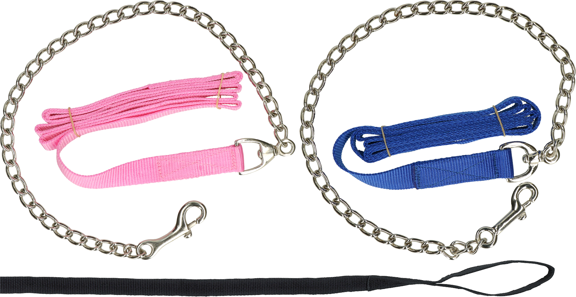 Leitlinie mit Kette Schwarz 250cm