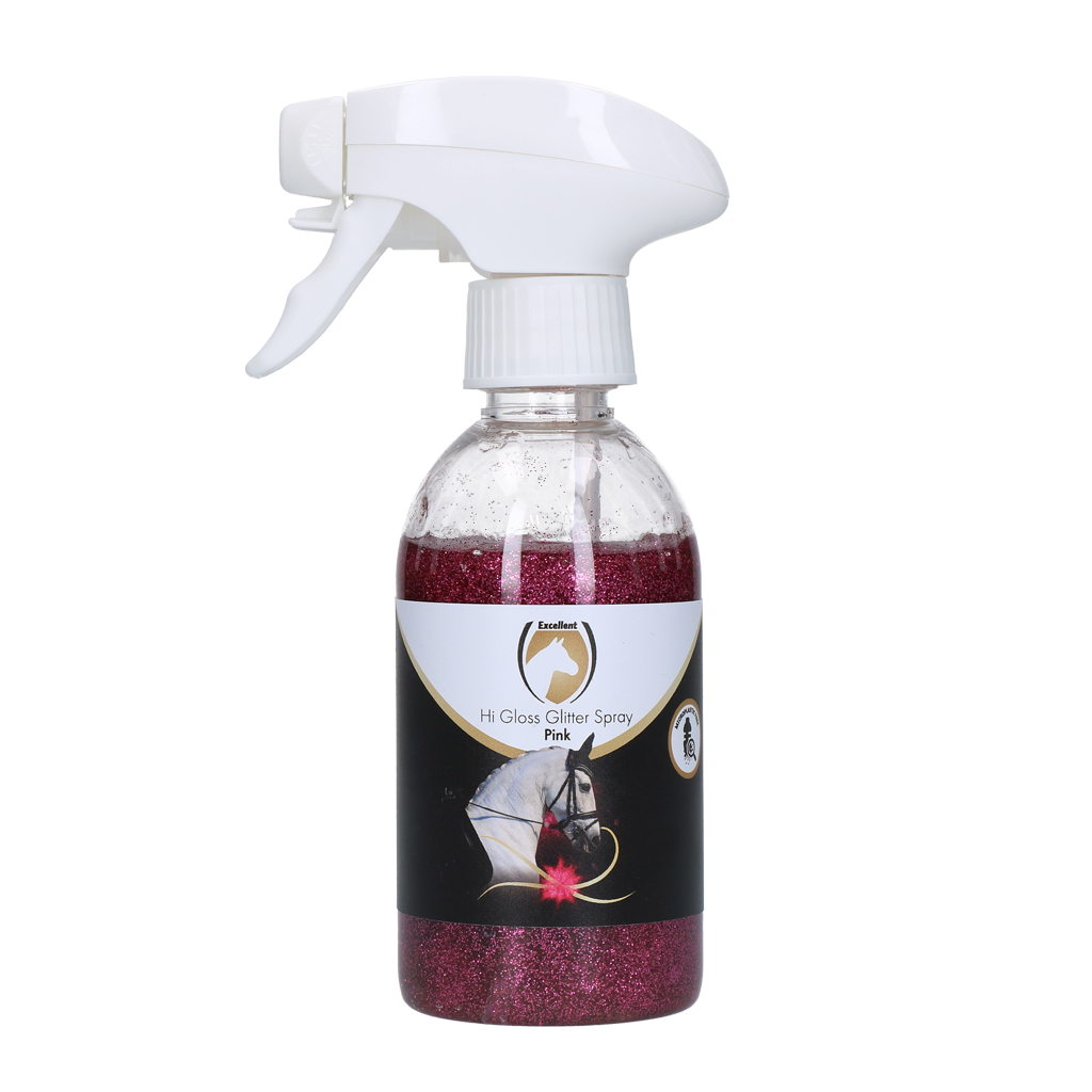 Excellent Horse Hi Gloss Glitter Spray Pink 250 ml