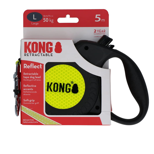 KONG Rollleine 5 Meter (leuchtend gelb)
