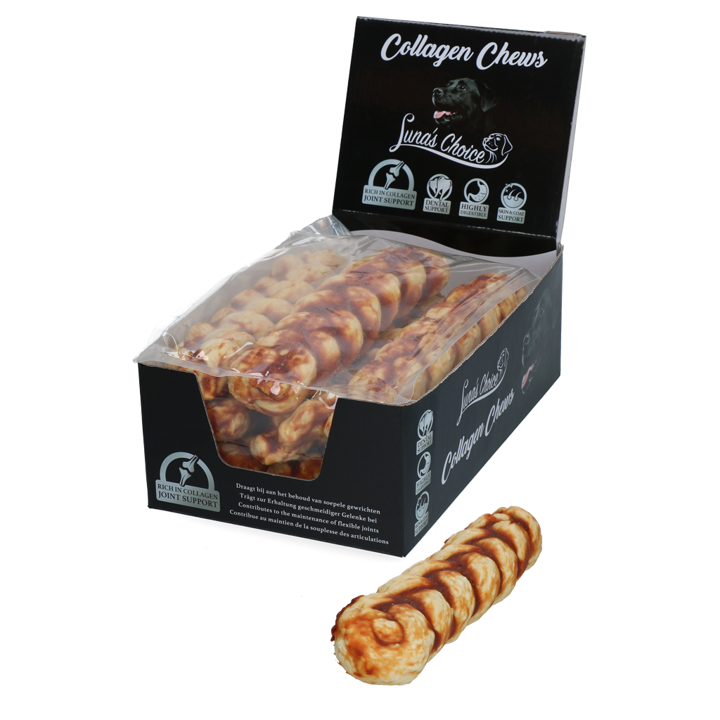 Luna's Choice Collagen Chews Braid Lachs L