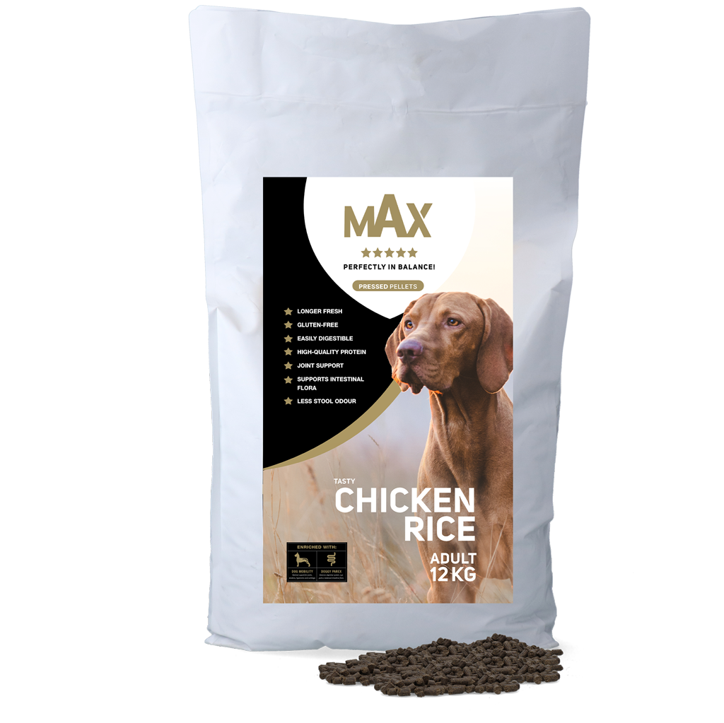Max Adult Gepresste Pellets Huhn & Reis 12 kg