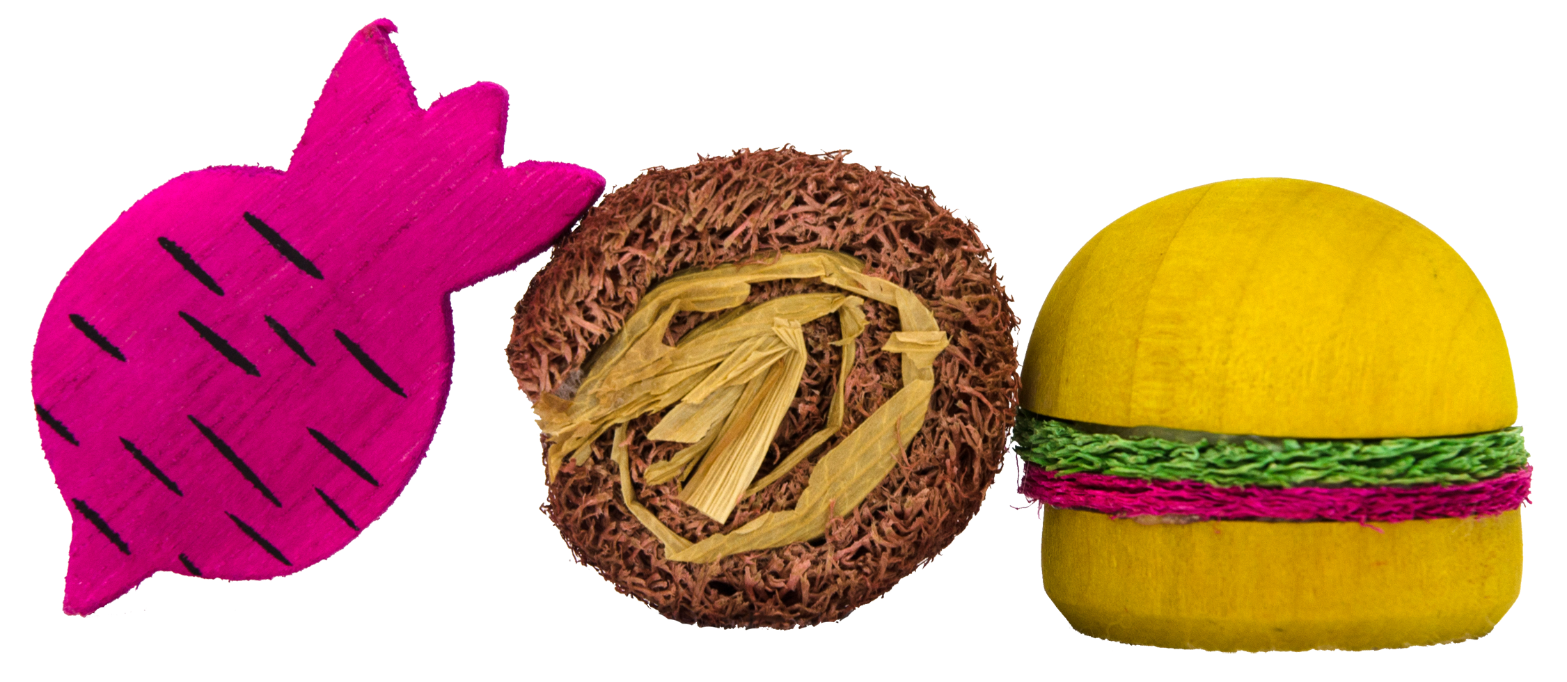 Pawise Wooden Loofah Pretty Toys No2