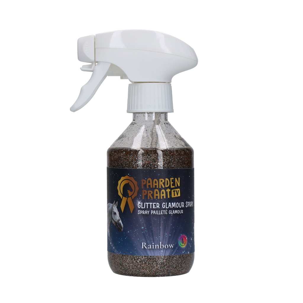 Paardenpraat TV Glitter Glamour Spray Regenbogen