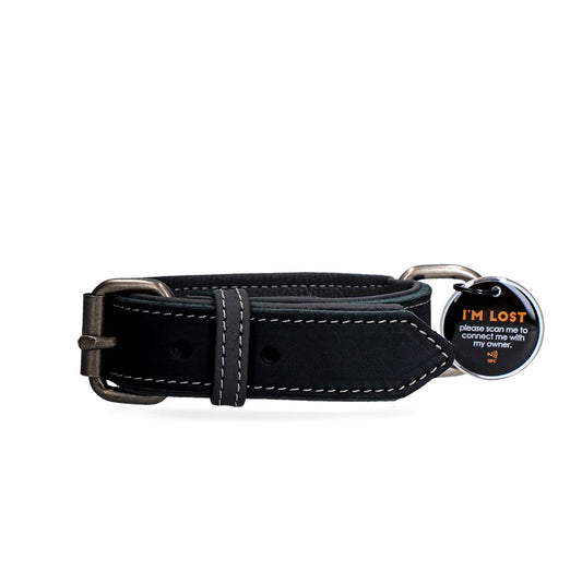 Spotted! Lederhalsband Hundetag
